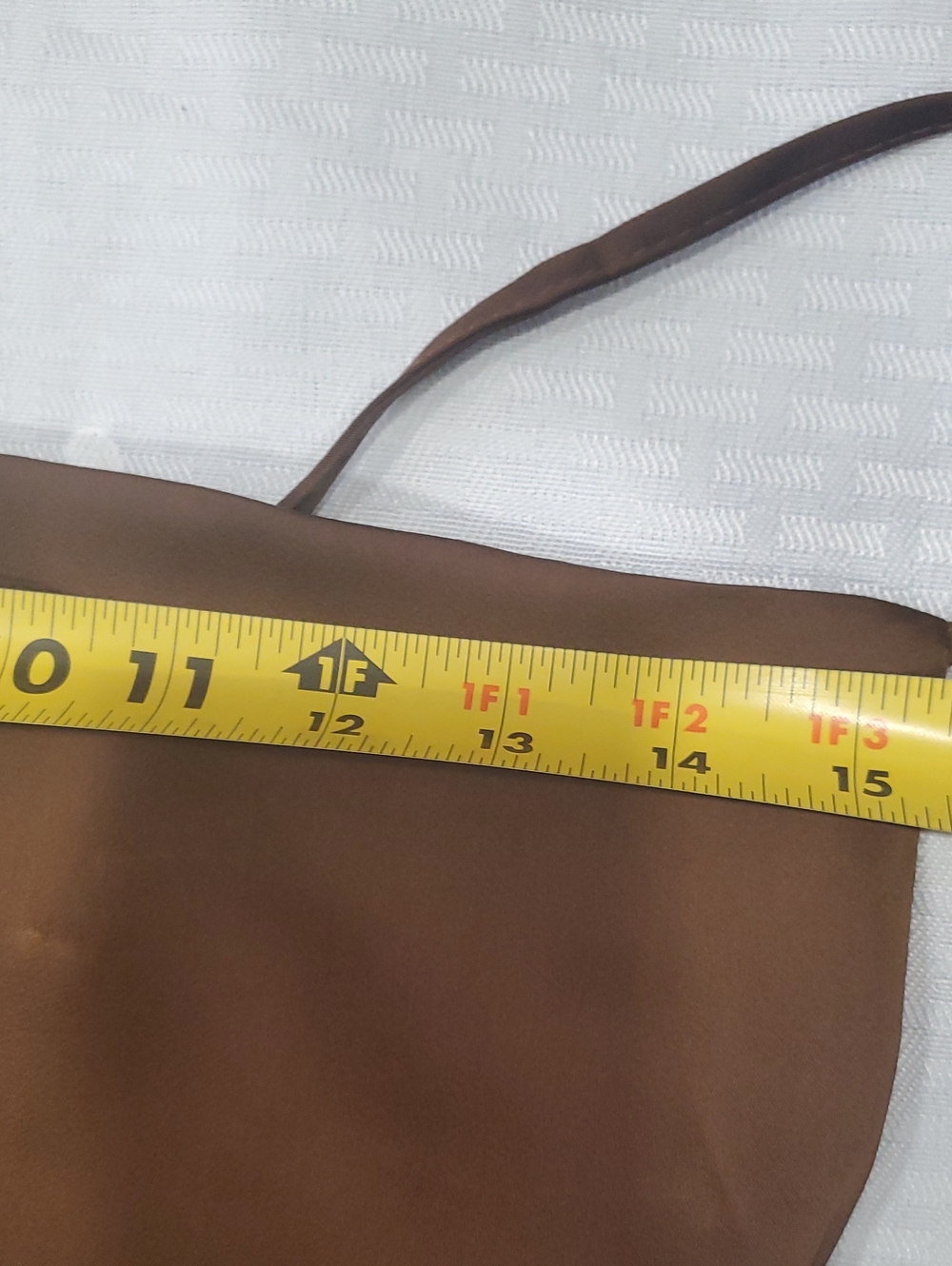 Chocolate Satin Slip Feel Slip Dress with Side Button Slit - Picture 12 of 17